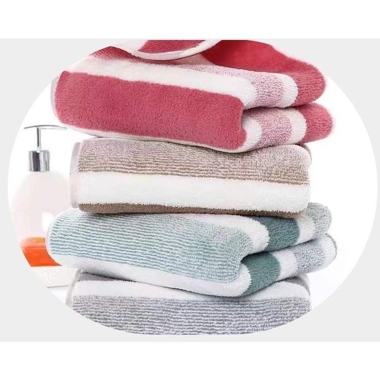 フェイスタオル 35×75cm ストライプ | PlusNao | 詳細画像4 