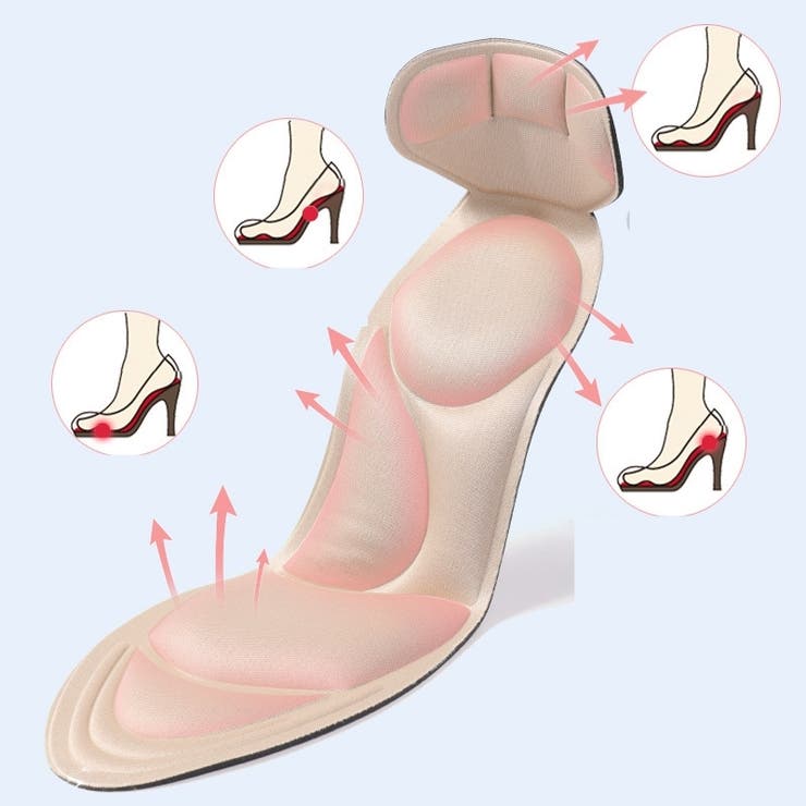 インソール 中敷き かかとパッド付き | PlusNao | 詳細画像4 