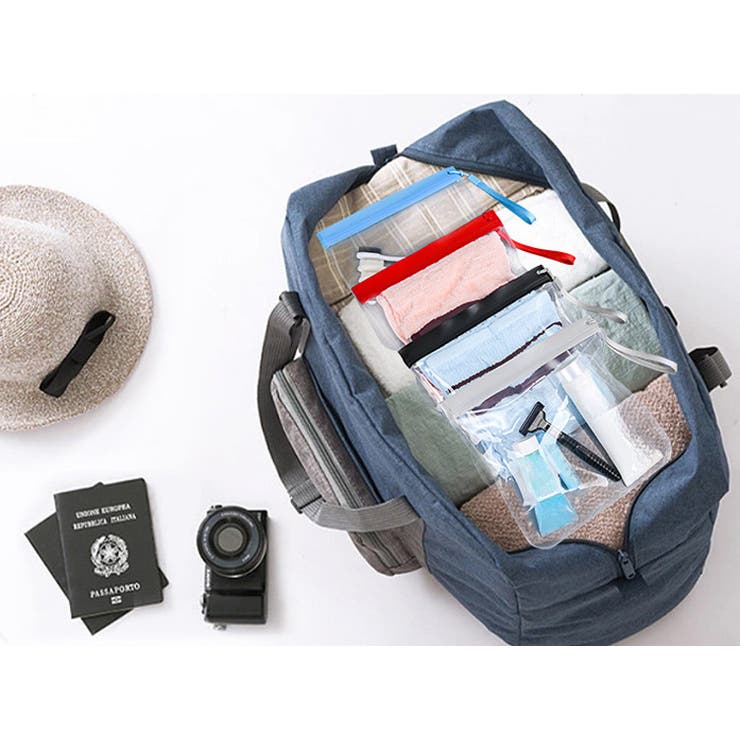 トラベルポーチ 化粧ポーチ クリアポーチ | PlusNao | 詳細画像3 