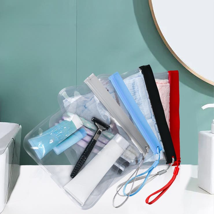 トラベルポーチ 化粧ポーチ クリアポーチ | PlusNao | 詳細画像5 