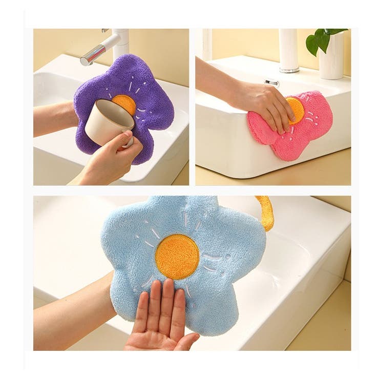 ループ付きタオル ハンドタオル お手拭き | PlusNao | 詳細画像5 