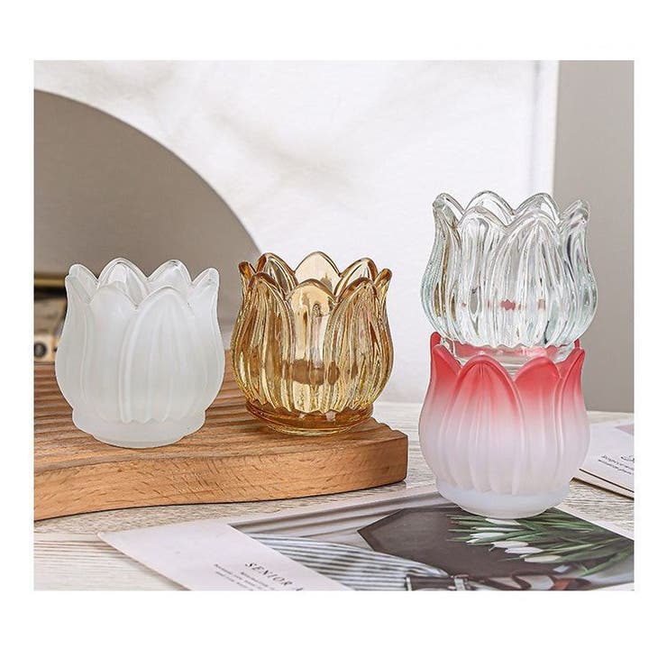 キャンドルホルダー キャンドルスタンド ガラス製 | PlusNao | 詳細画像7 