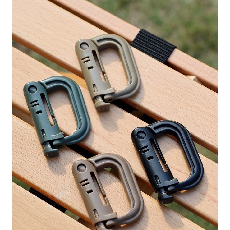 D型カラビナ 4個セット Dリング | PlusNao | 詳細画像4 