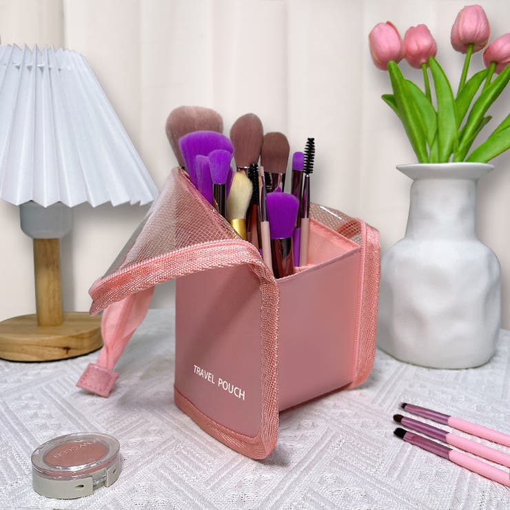 メイクブラシポーチ 化粧ポーチ メイクポーチ | PlusNao | 詳細画像5 