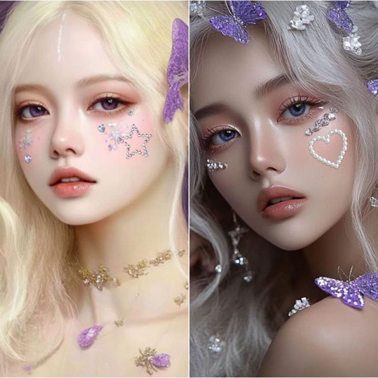 デコシール フェイスシール 3枚セット | PlusNao | 詳細画像4 