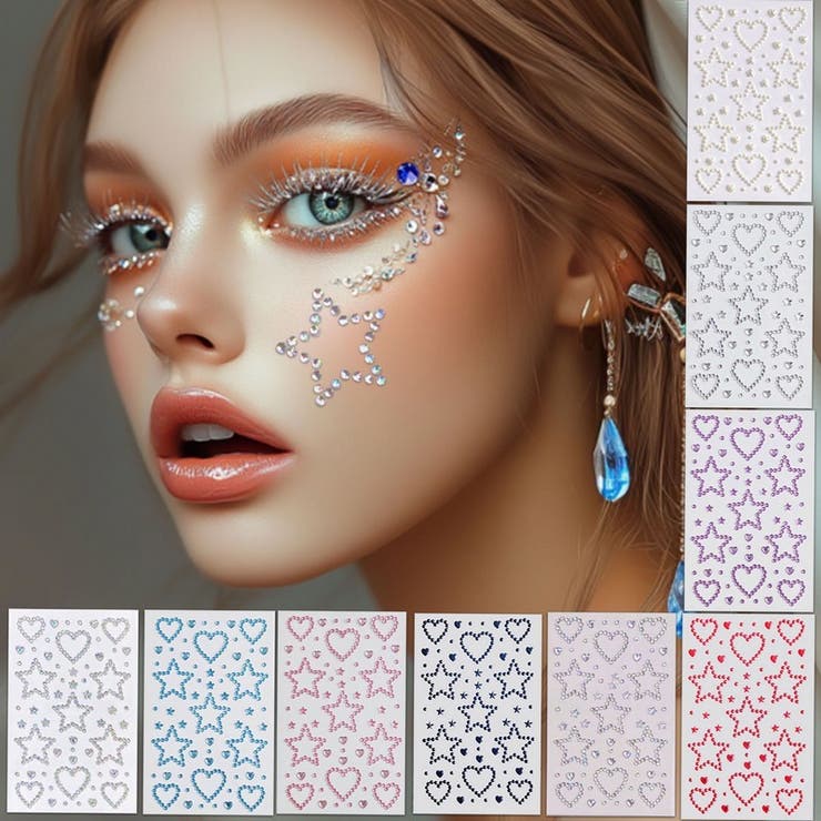 デコシール フェイスシール フェイスステッカー | PlusNao | 詳細画像3 