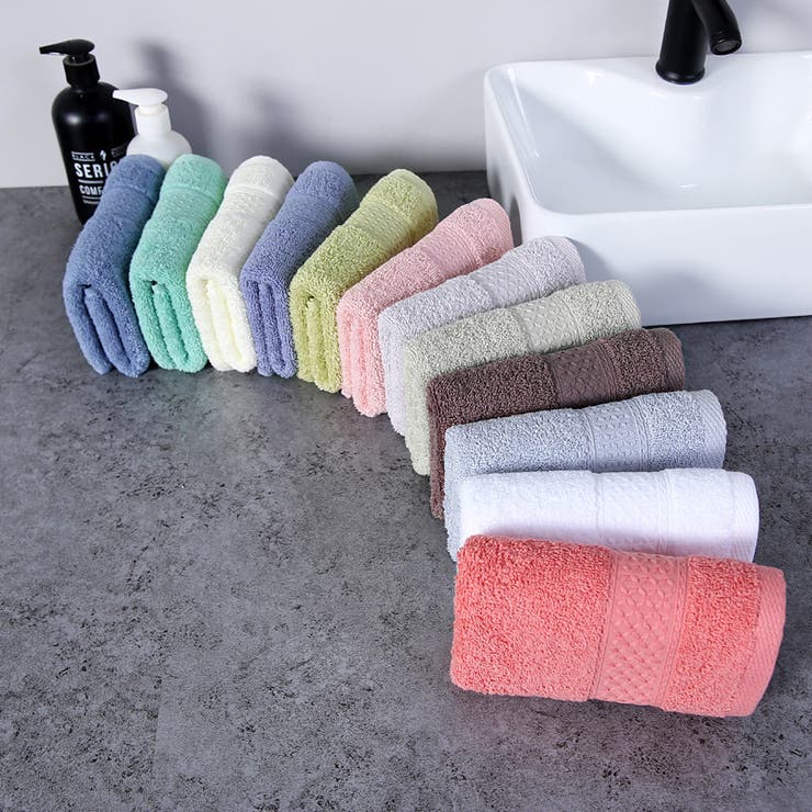 フェイスタオル 34x73cm 手拭き | PlusNao | 詳細画像9 