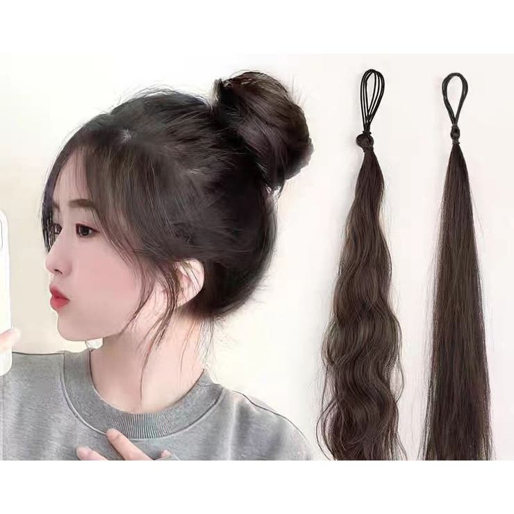 ポイントウィッグ お団子ウィッグ ヘアゴム | PlusNao | 詳細画像2 