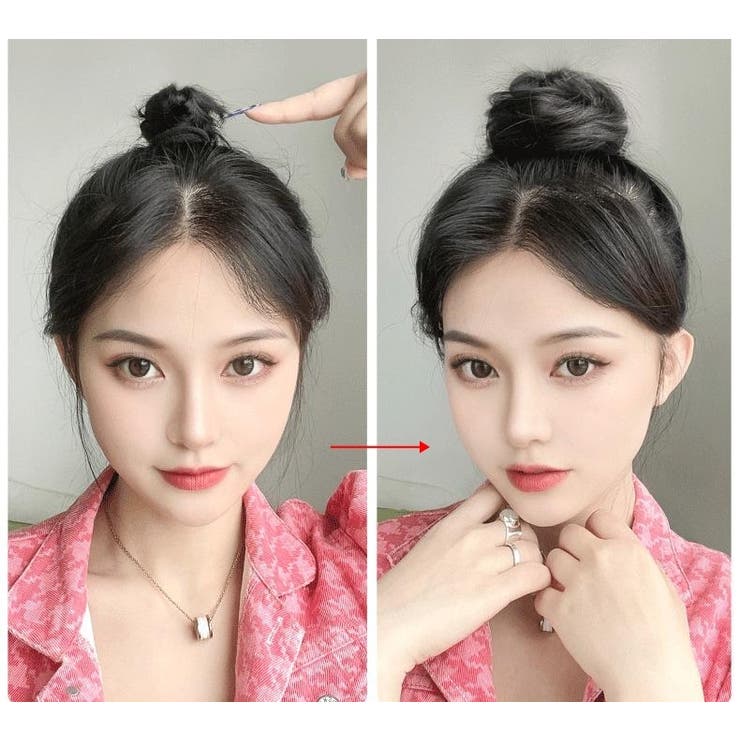 ポイントウィッグ お団子ウィッグ ヘアゴム | PlusNao | 詳細画像3 
