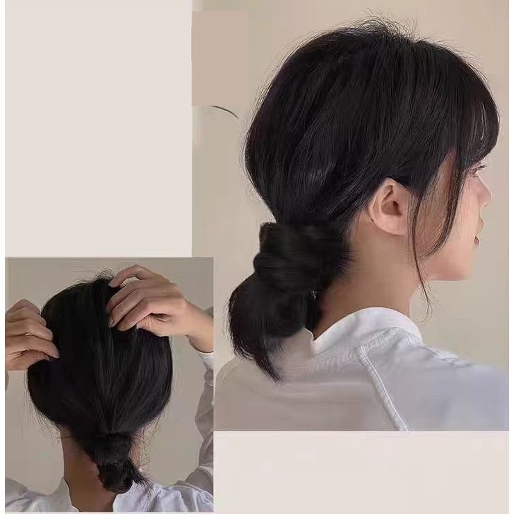 ポイントウィッグ お団子ウィッグ ヘアゴム | PlusNao | 詳細画像5 