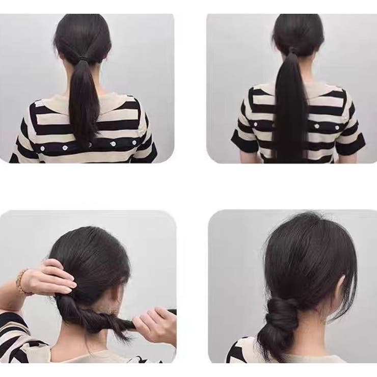 ポイントウィッグ お団子ウィッグ ヘアゴム | PlusNao | 詳細画像7 