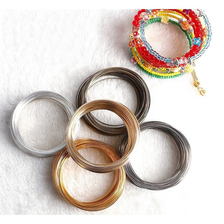 スチールワイヤー 100ループ ブレスレット用 | PlusNao | 詳細画像3 