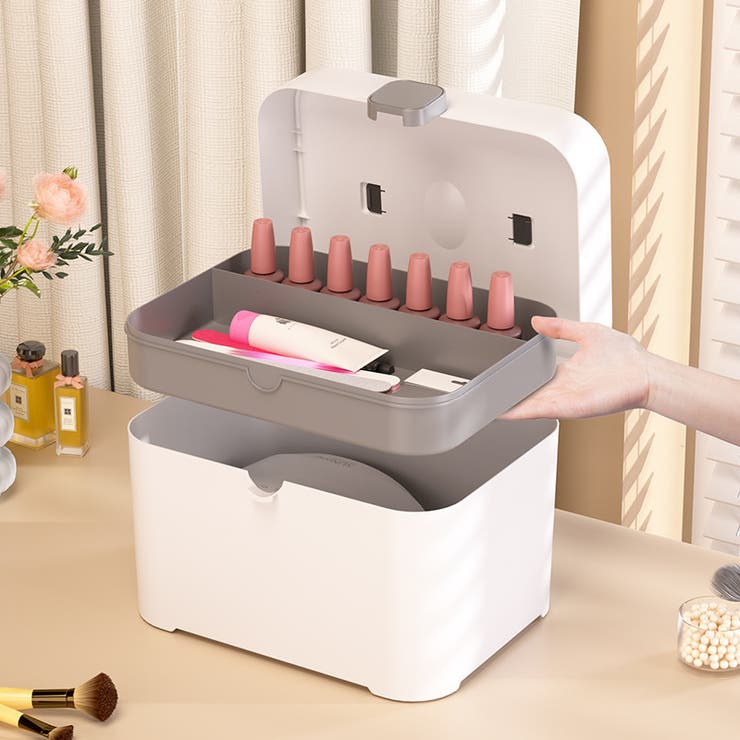 メイクボックス コスメボックス ネイル用品収納ボックス | PlusNao | 詳細画像7 