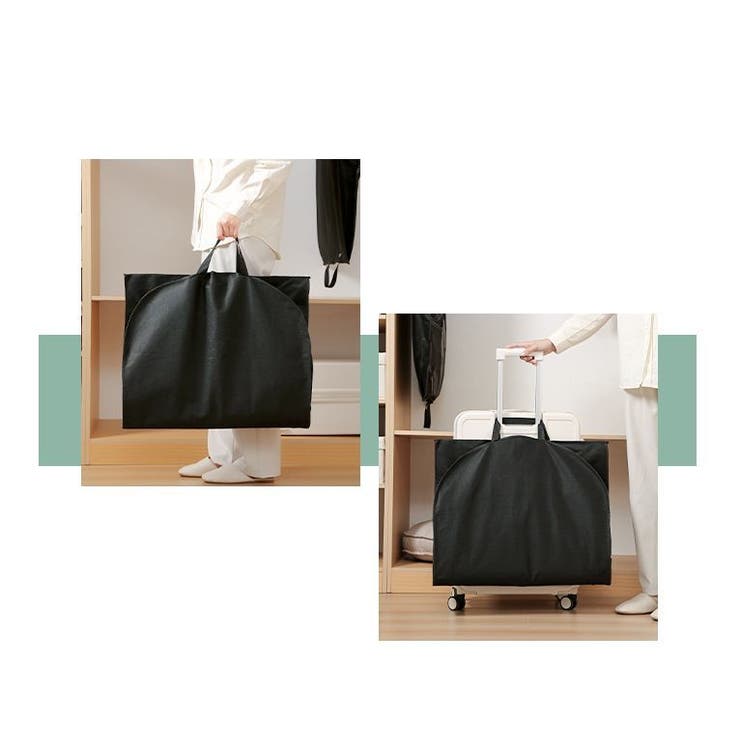 洋服カバー ドレスカバー 二つ折り | PlusNao | 詳細画像12 