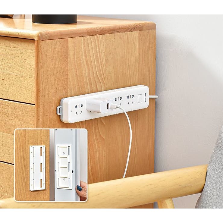 電源タップホルダー 5個セット 壁掛け | PlusNao | 詳細画像3 