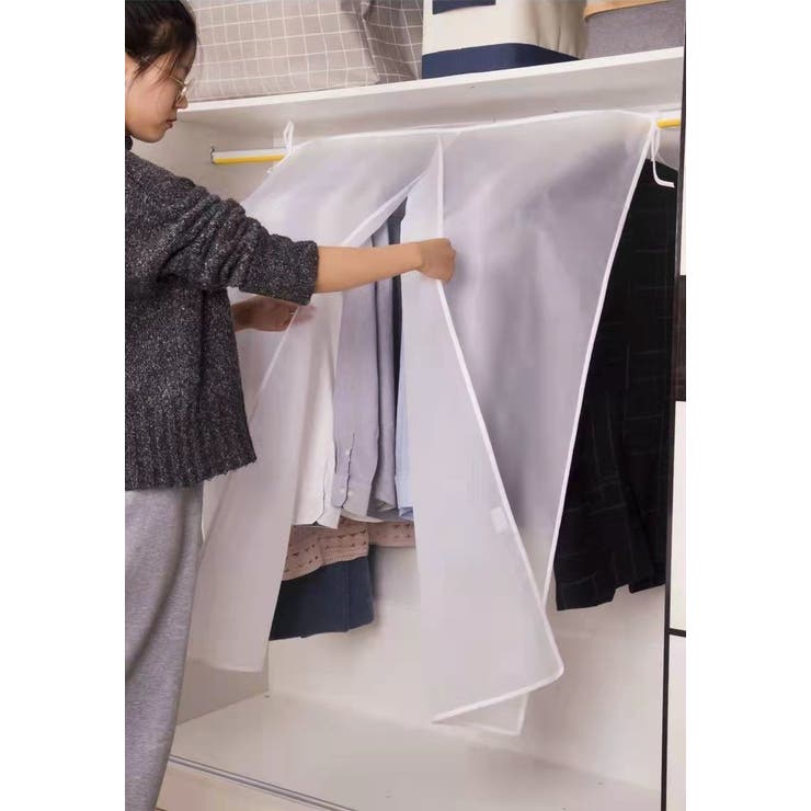 衣類カバー 洋服カバー ハンガーラックカバー | PlusNao | 詳細画像3 