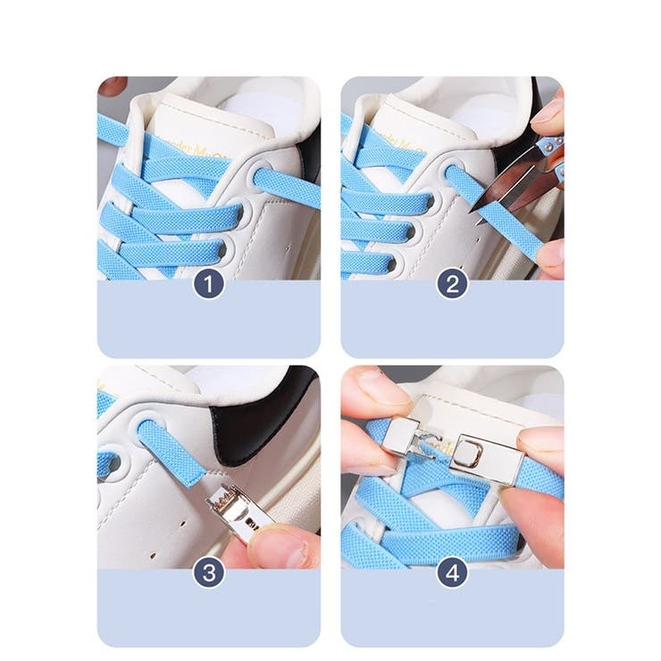 靴紐バックル シューレースロック 靴アクセサリー | PlusNao | 詳細画像7 