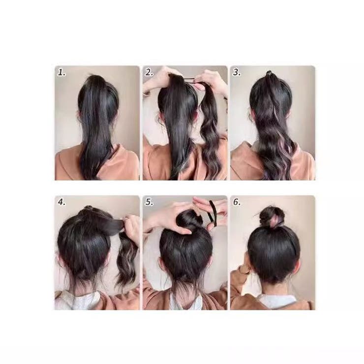 お団子ウィッグ メッシュ ヘアゴム | PlusNao | 詳細画像7 