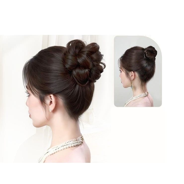 お団子ウィッグ ポイントウィッグ レディース | PlusNao | 詳細画像4 