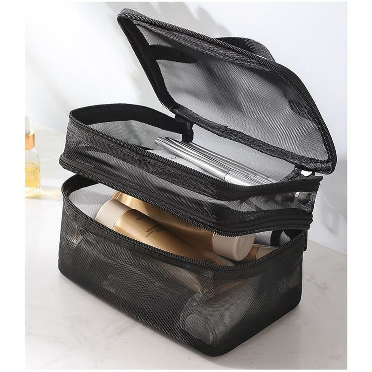 化粧ポーチ バニティポーチ 2段 | PlusNao | 詳細画像7 