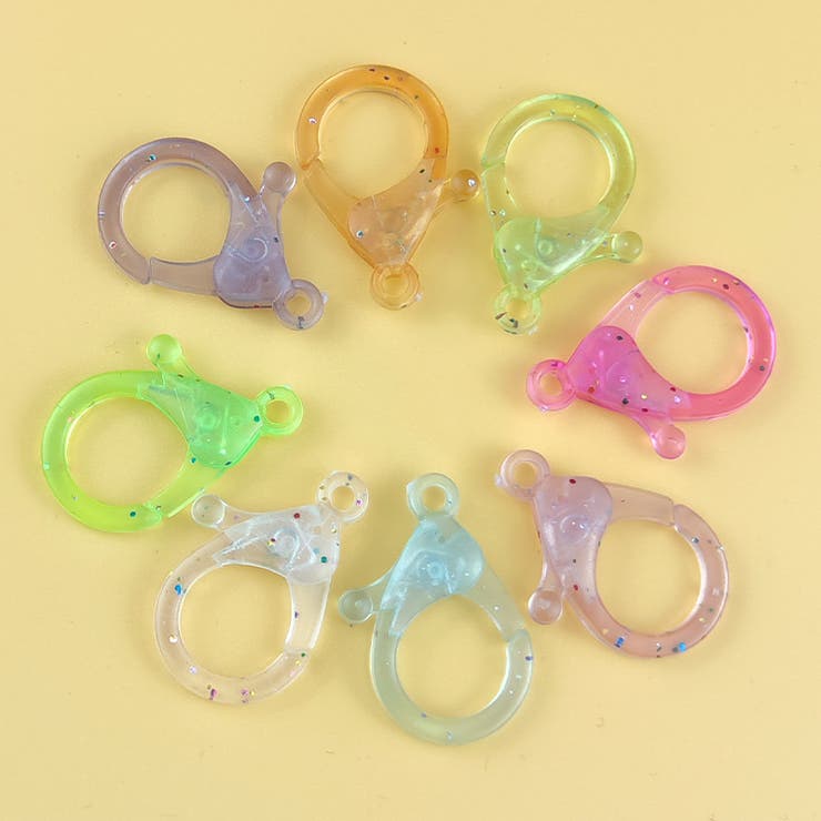 プラスチックナスカン 同色10個セット キーホルダーパーツ | PlusNao | 詳細画像2 