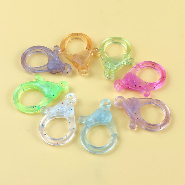 プラスチックナスカン 同色10個セット キーホルダーパーツ | PlusNao | 詳細画像3 
