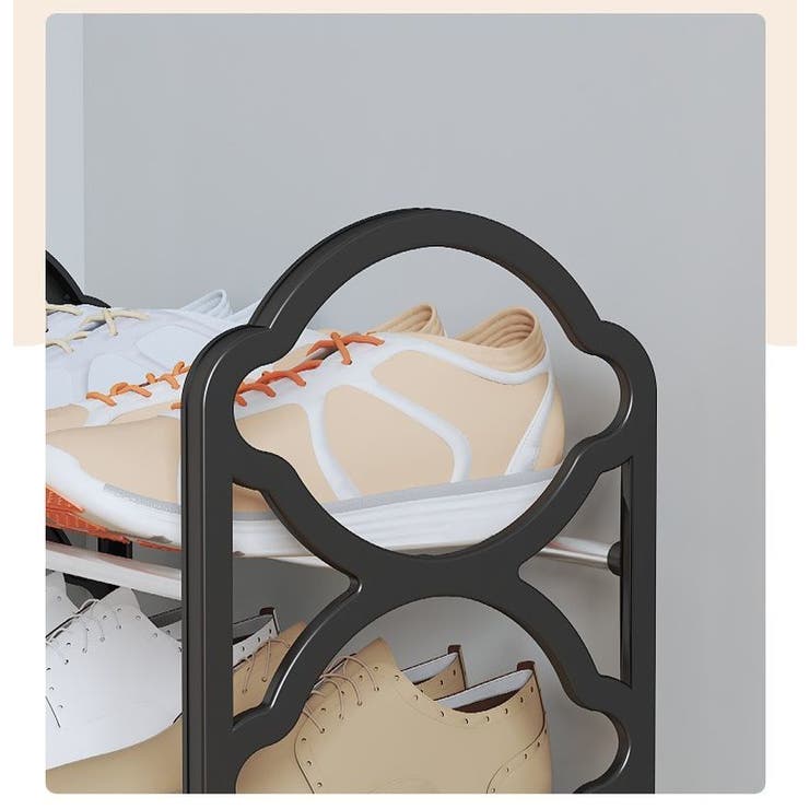 シューズラック 4段 下駄箱 | PlusNao | 詳細画像9 