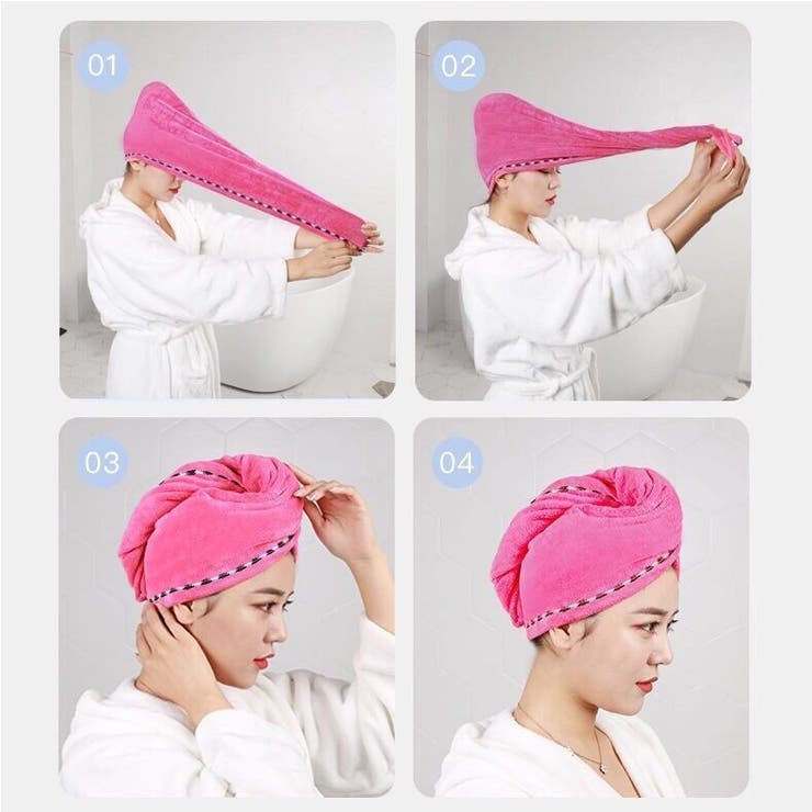 タオルキャップ ヘアタオル レディース | PlusNao | 詳細画像13 
