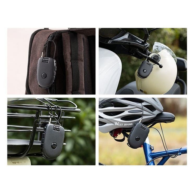 ワイヤーロック ダイヤル式 南京錠 | PlusNao | 詳細画像3 