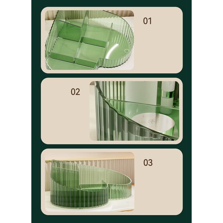 メイクボックス コスメケース メイクブラシ収納 | PlusNao | 詳細画像11 