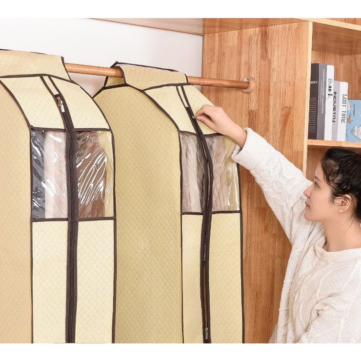 ハンガーラックカバー パイプハンガーカバー 衣類カバー | PlusNao | 詳細画像7 