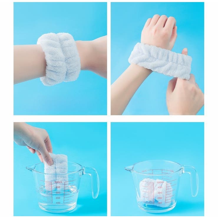 リストバンド 洗顔用 2個セット | PlusNao | 詳細画像10 