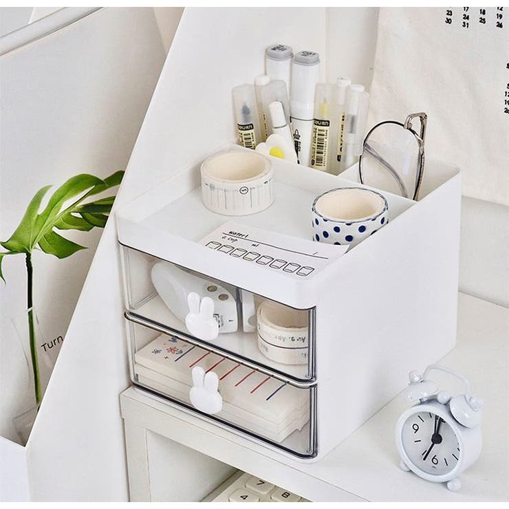 卓上収納ボックス 引き出し付き 2段 | PlusNao | 詳細画像6 