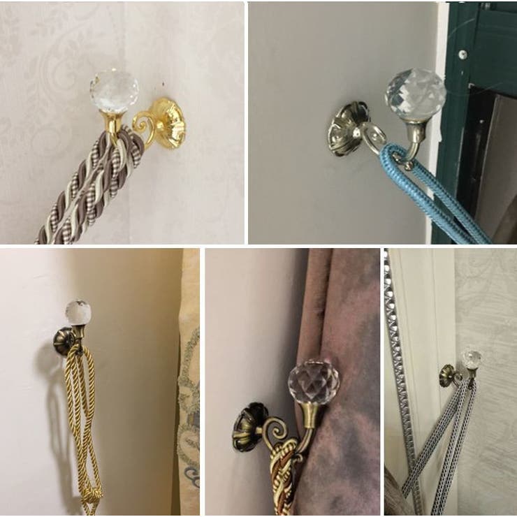 カーテンホルダー 同色2個入り 房掛け | PlusNao | 詳細画像2 