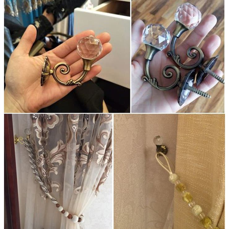 カーテンホルダー 同色2個入り 房掛け | PlusNao | 詳細画像3 