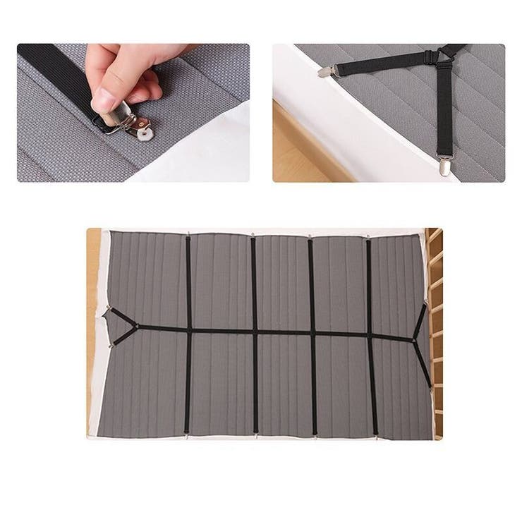 ベッドシーツクリップ シーツ固定バンド ベルト | PlusNao | 詳細画像3 