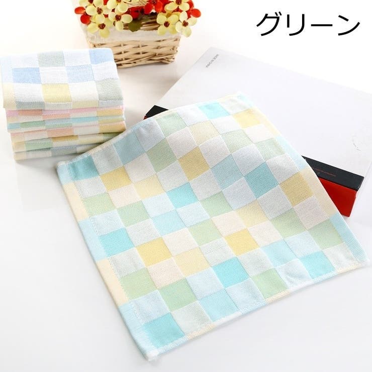 ベビー用ガーゼハンカチ 同色5枚セット ベビー | PlusNao | 詳細画像3 