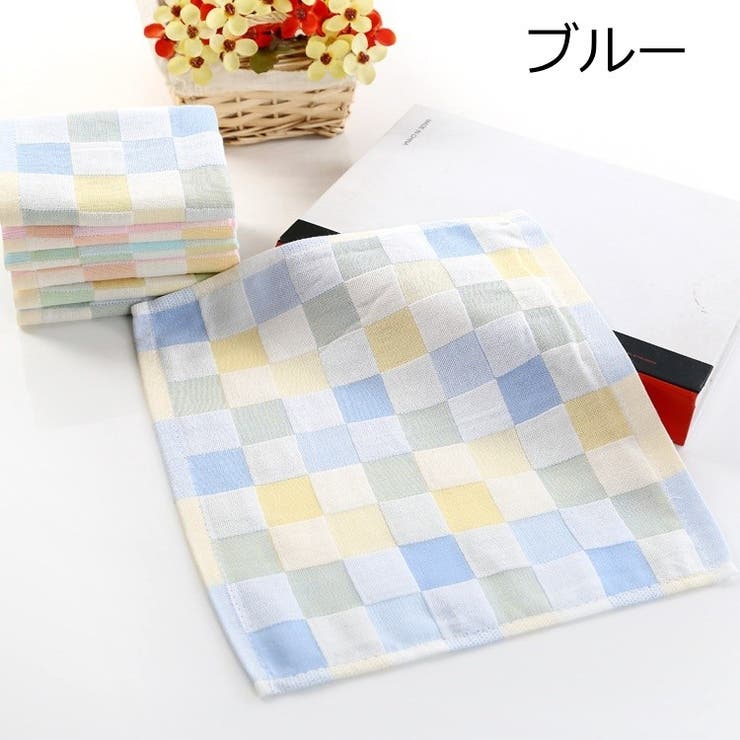 ベビー用ガーゼハンカチ 同色5枚セット ベビー | PlusNao | 詳細画像4 
