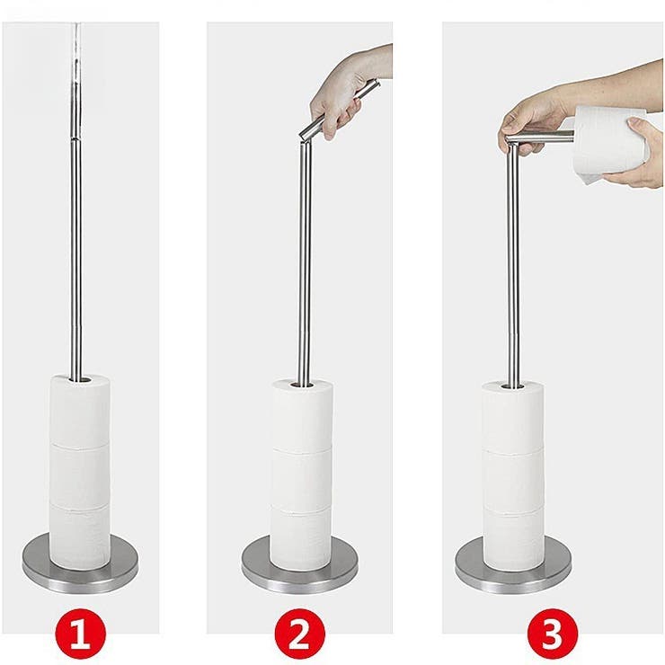 トイレットペーパーホルダー トイレットペーパースタンド 置き型 | PlusNao | 詳細画像3 