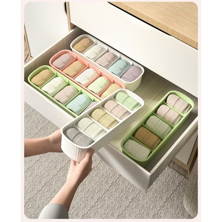 衣類収納ケース 5マス 仕切りボックス | PlusNao | 詳細画像5 