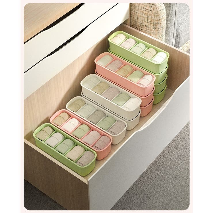 衣類収納ケース 5マス 仕切りボックス | PlusNao | 詳細画像6 