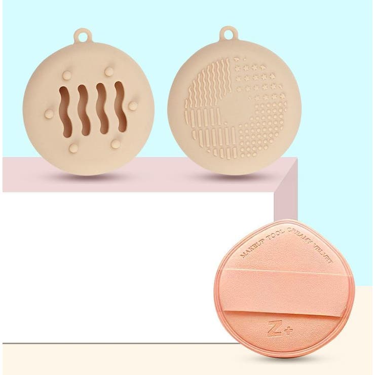 メイクスポンジケース パフケース メイクブラシクリーナー | PlusNao | 詳細画像2 