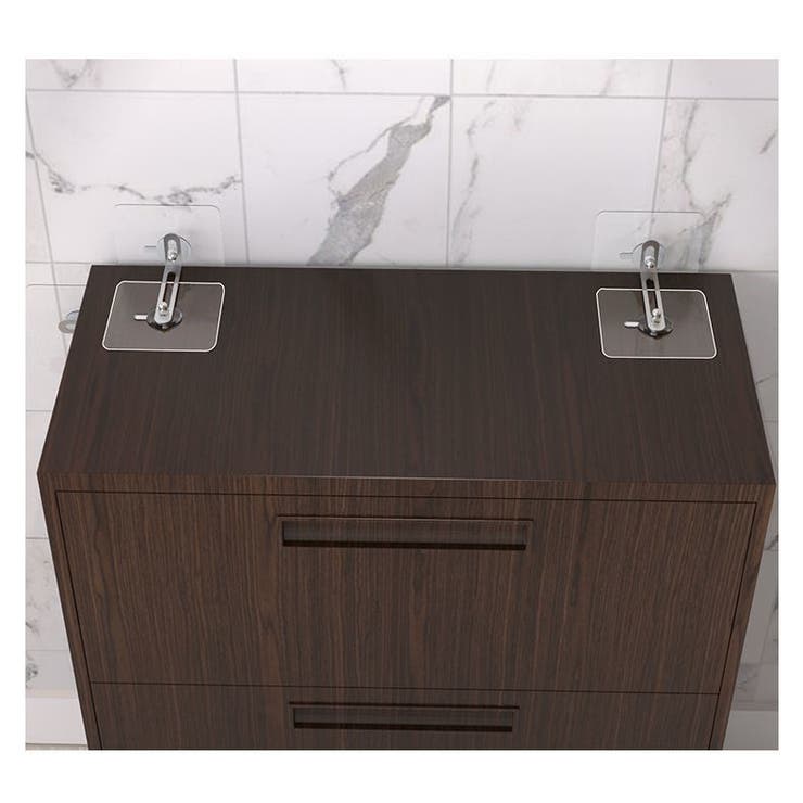 家具転倒防止器具 家具固定器具 同サイズ10個セット | PlusNao | 詳細画像3 