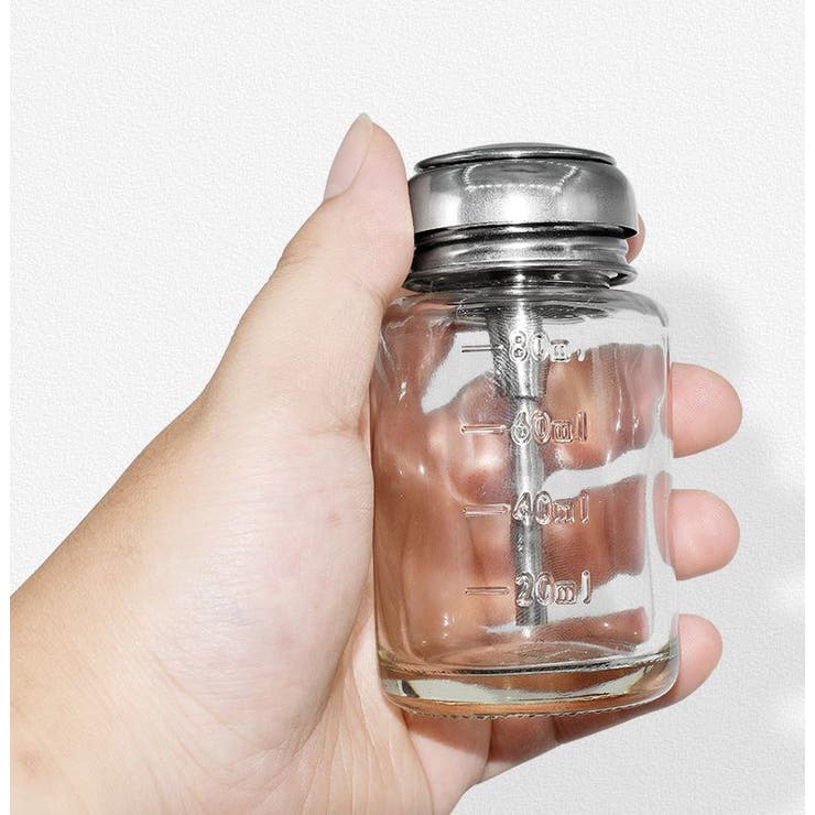 ガラスディスペンサー ネイルリムーバー入れ 80ml | PlusNao | 詳細画像3 