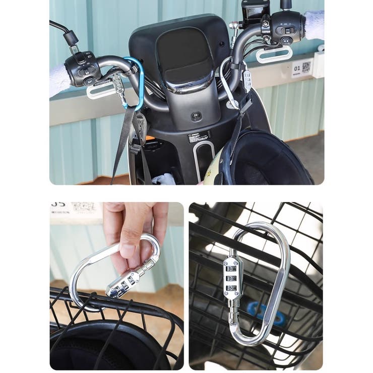 ロック付きカラビナフック 単品 ダイヤル式 | PlusNao | 詳細画像2 