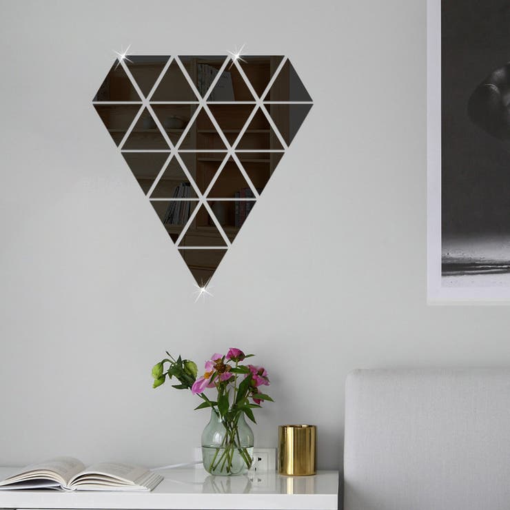 ミラーウォールステッカー 10枚セット ミラーシール | PlusNao | 詳細画像5 