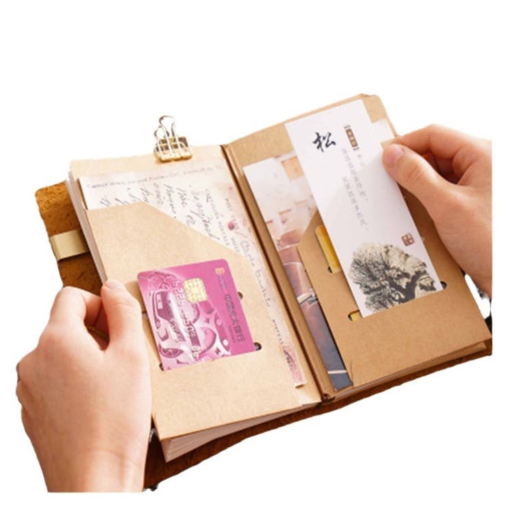 手帳用収納ポケット クラフト紙 2枚セット | PlusNao | 詳細画像13 