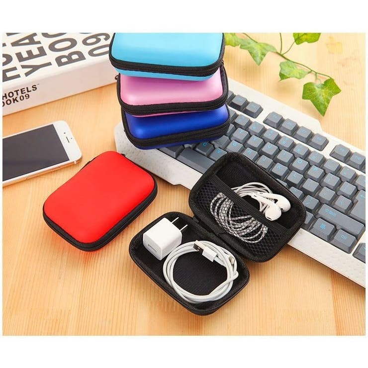 ガジェットポーチ 5個セット イヤホンケース | PlusNao | 詳細画像3 