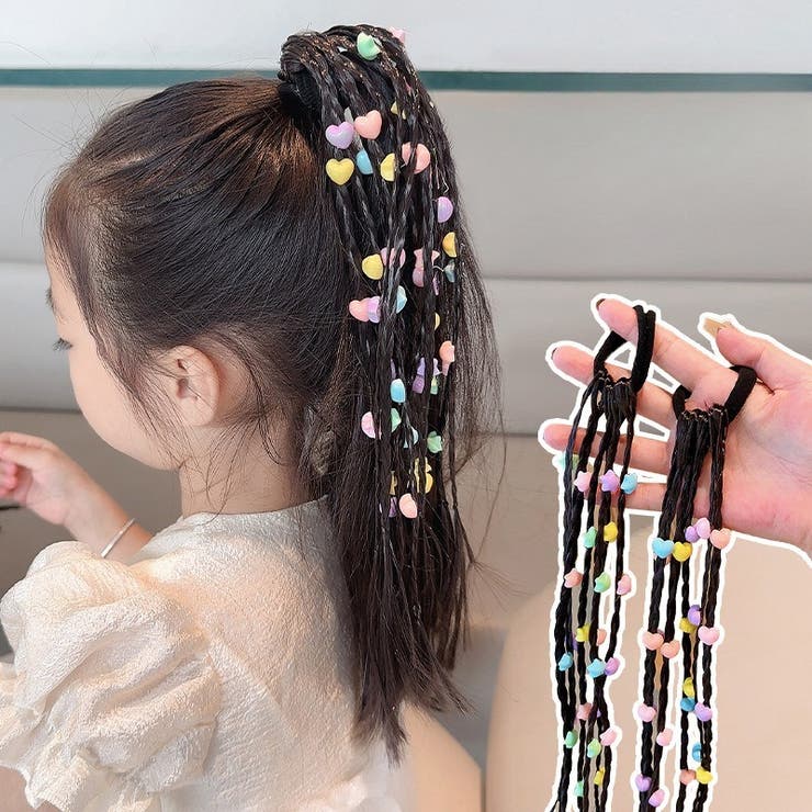 エクステ 三つ編み ビーズ付き | PlusNao | 詳細画像2 