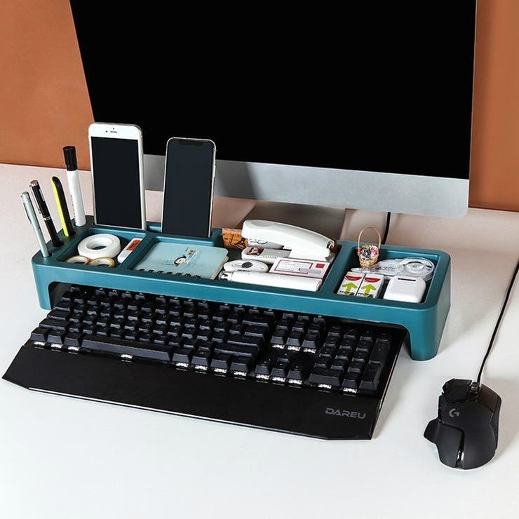 PCモニター前ラック デスクトップPC前 キーボード収納 | PlusNao | 詳細画像3 